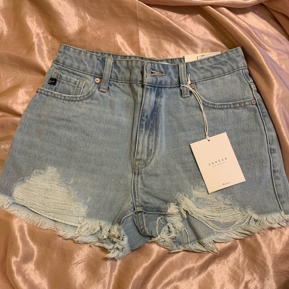 Light Wash Denim Shorts